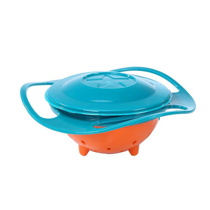 Spill-proof Kids Gyro Bowl: 360° Rotation